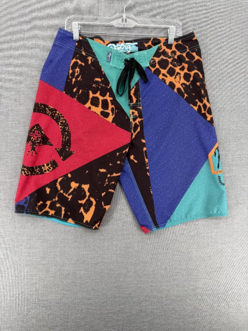 LRG Lifted Research Group Standard Epoch Board Shorts Mens 34 11" Swim Trunks